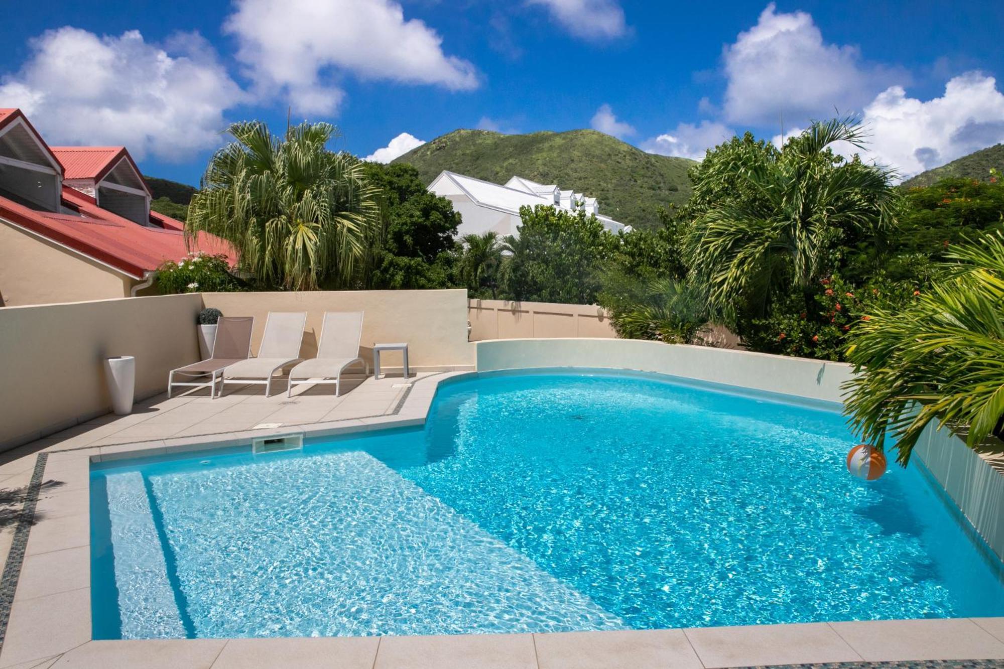 Beautiful Suite S12 With Pool And Sea View Cul de Sac Bagian luar foto